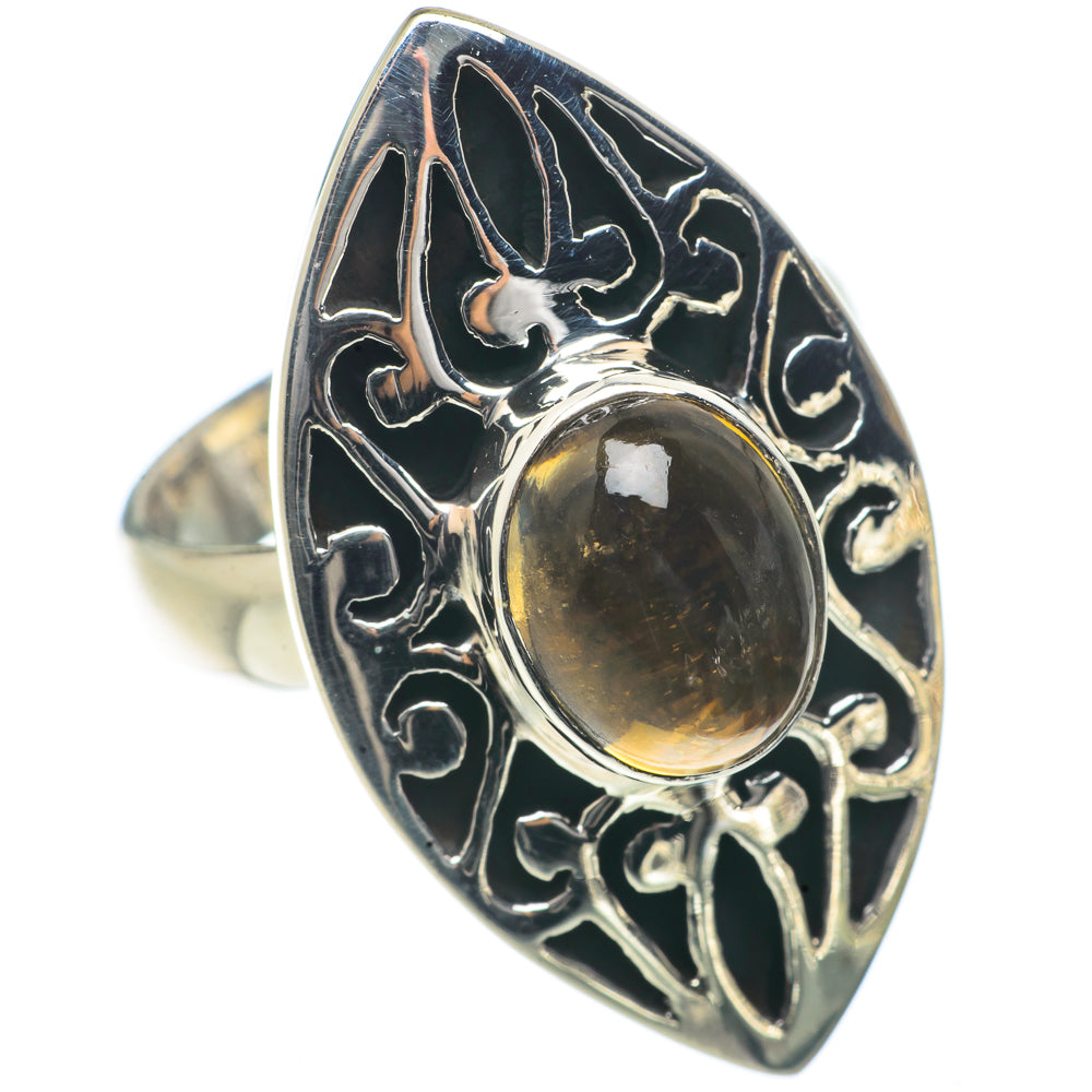 Smoky Quartz Rings handcrafted by Anasilvercos - RING66524