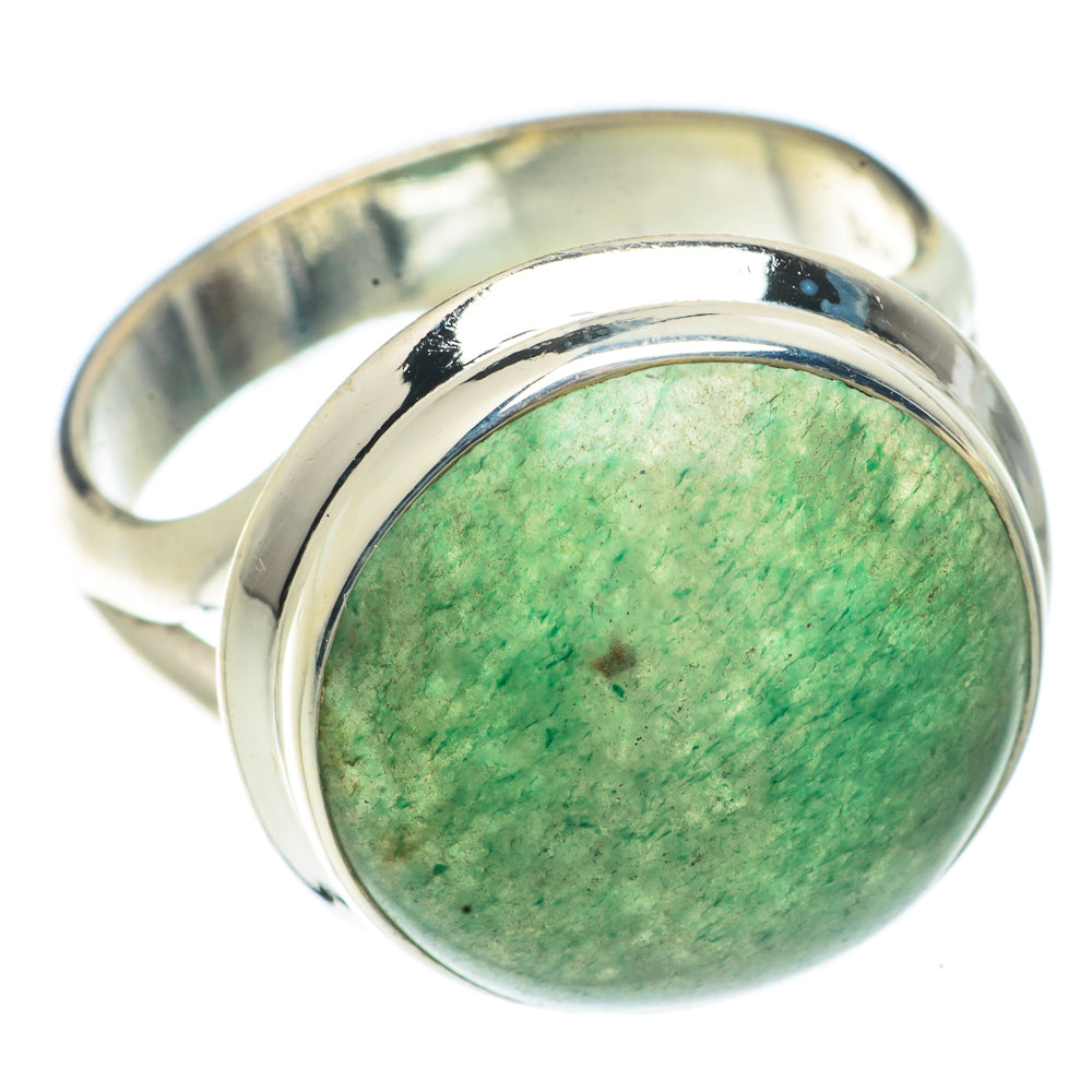 Green Aventurine Rings handcrafted by Anasilvercos - RING66543