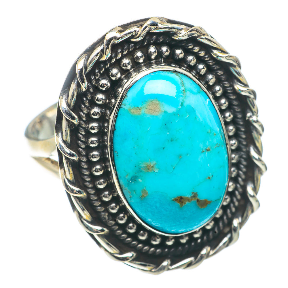 Arizona Turquoise Rings handcrafted by Anasilvercos - RING66578