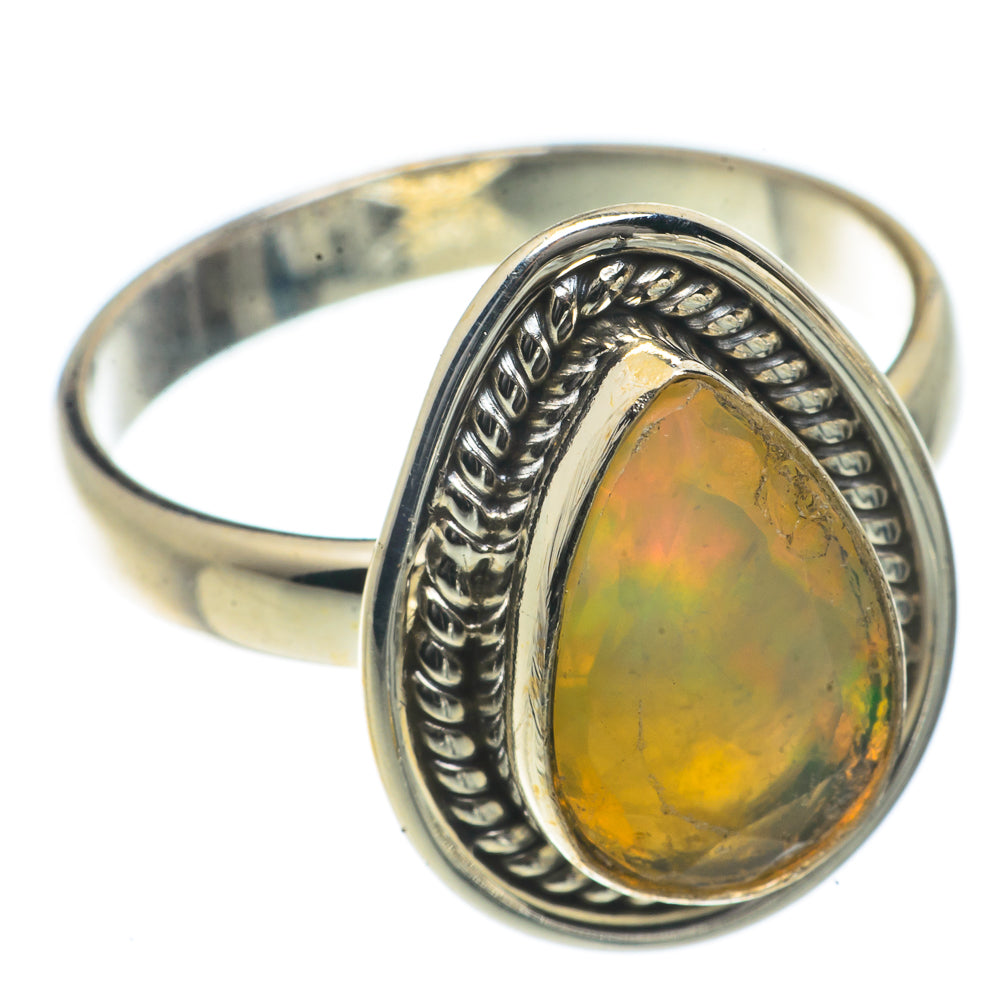 Ethiopian Opal Rings handcrafted by Anasilvercos - RING66595