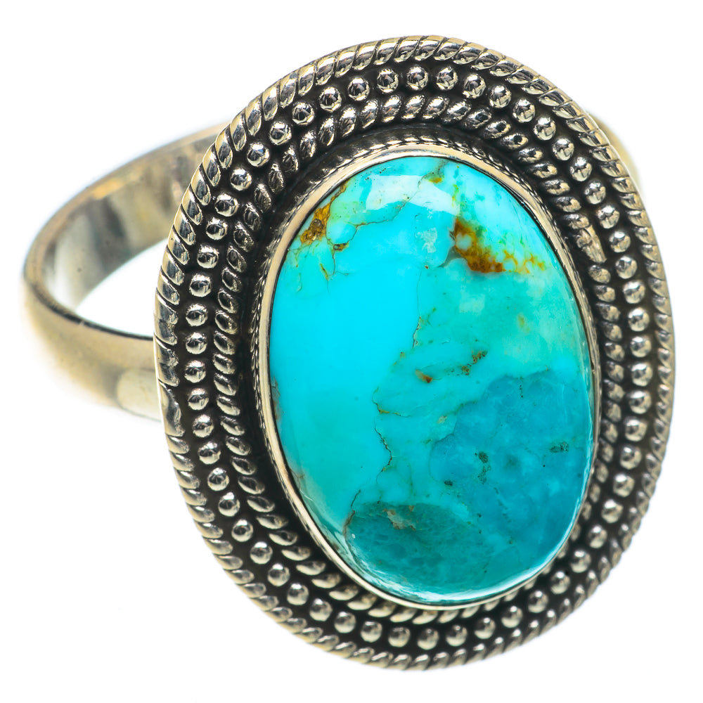 Arizona Turquoise Rings handcrafted by Anasilvercos - RING66598