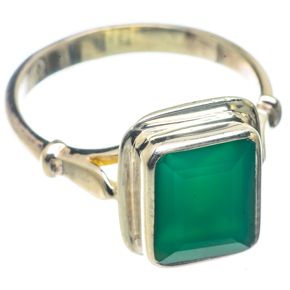 Green Onyx Rings handcrafted by Anasilvercos - RING66599