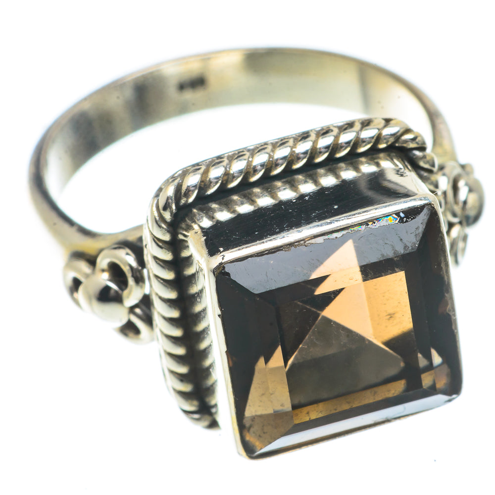 Smoky Quartz Rings handcrafted by Anasilvercos - RING66601