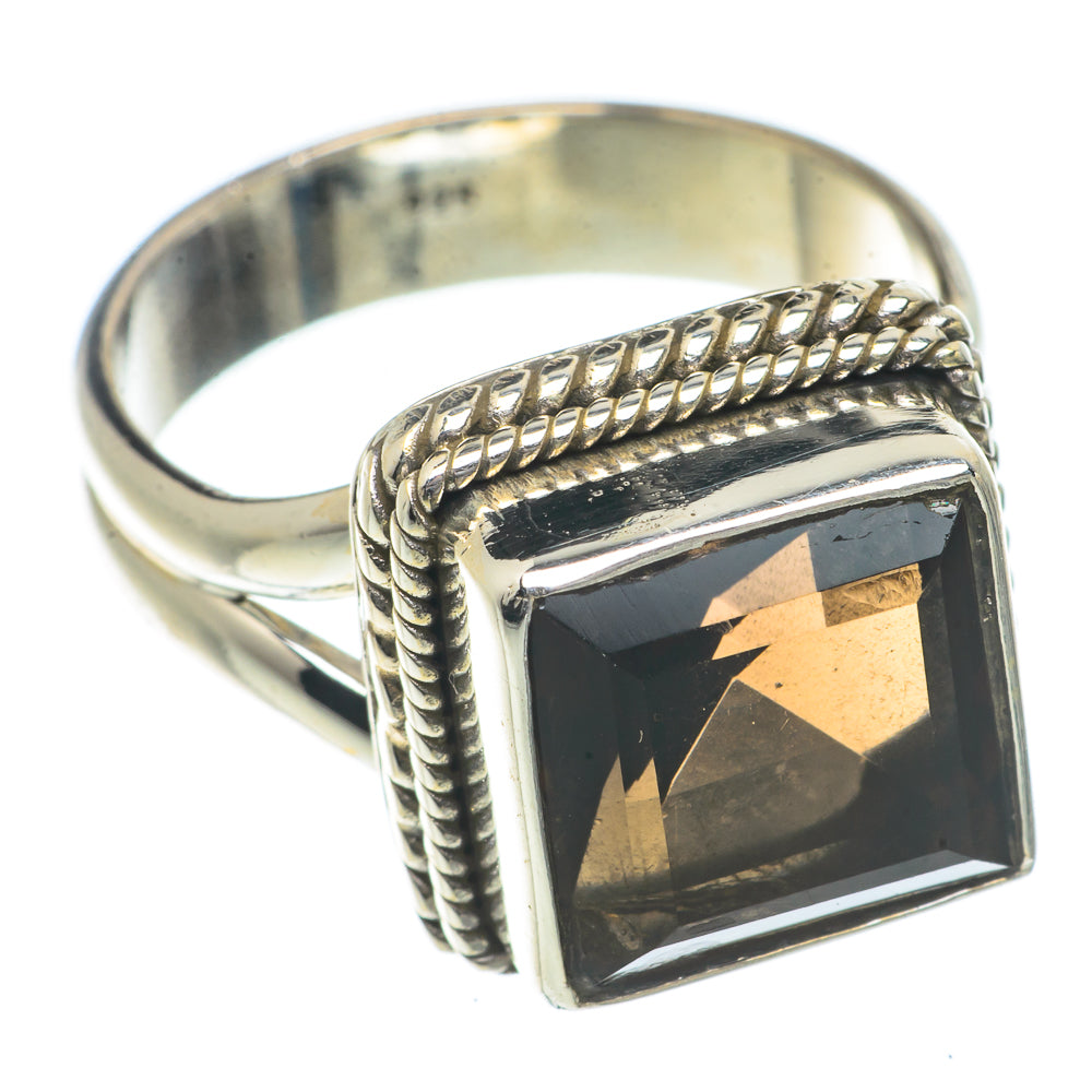 Smoky Quartz Rings handcrafted by Anasilvercos - RING66602