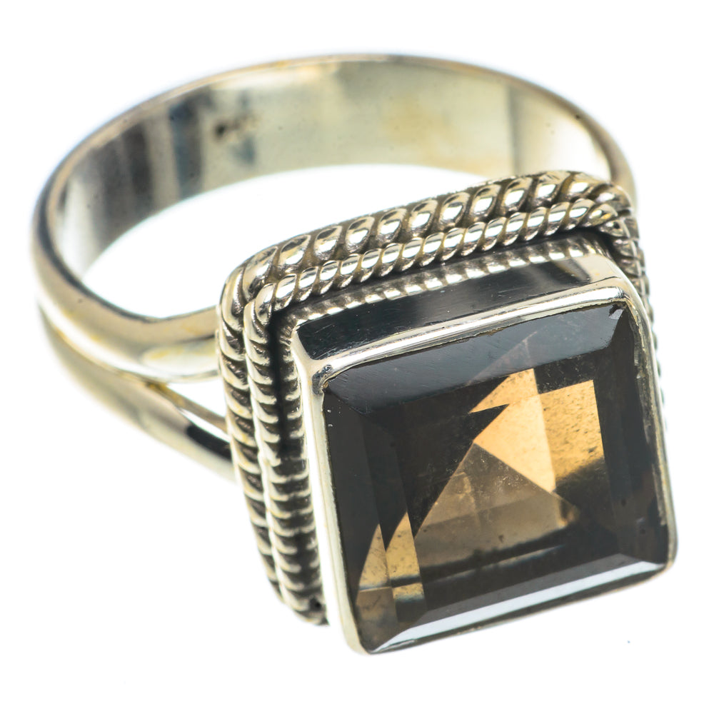 Smoky Quartz Rings handcrafted by Anasilvercos - RING66619