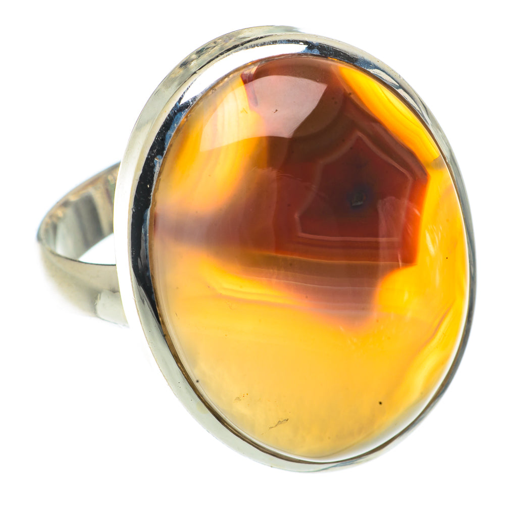 Botswana Agate Rings handcrafted by Anasilvercos - RING66623