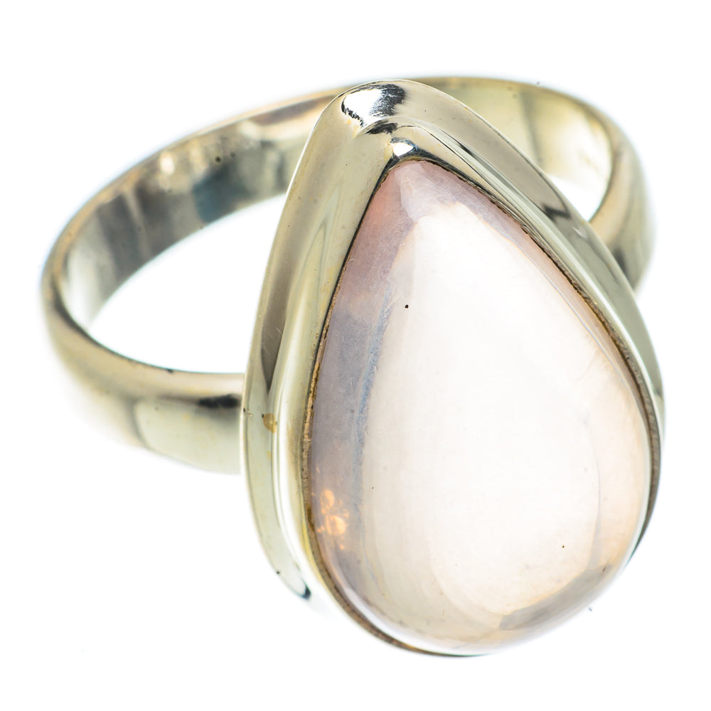 Rose Quartz Rings handcrafted by Anasilvercos - RING66625