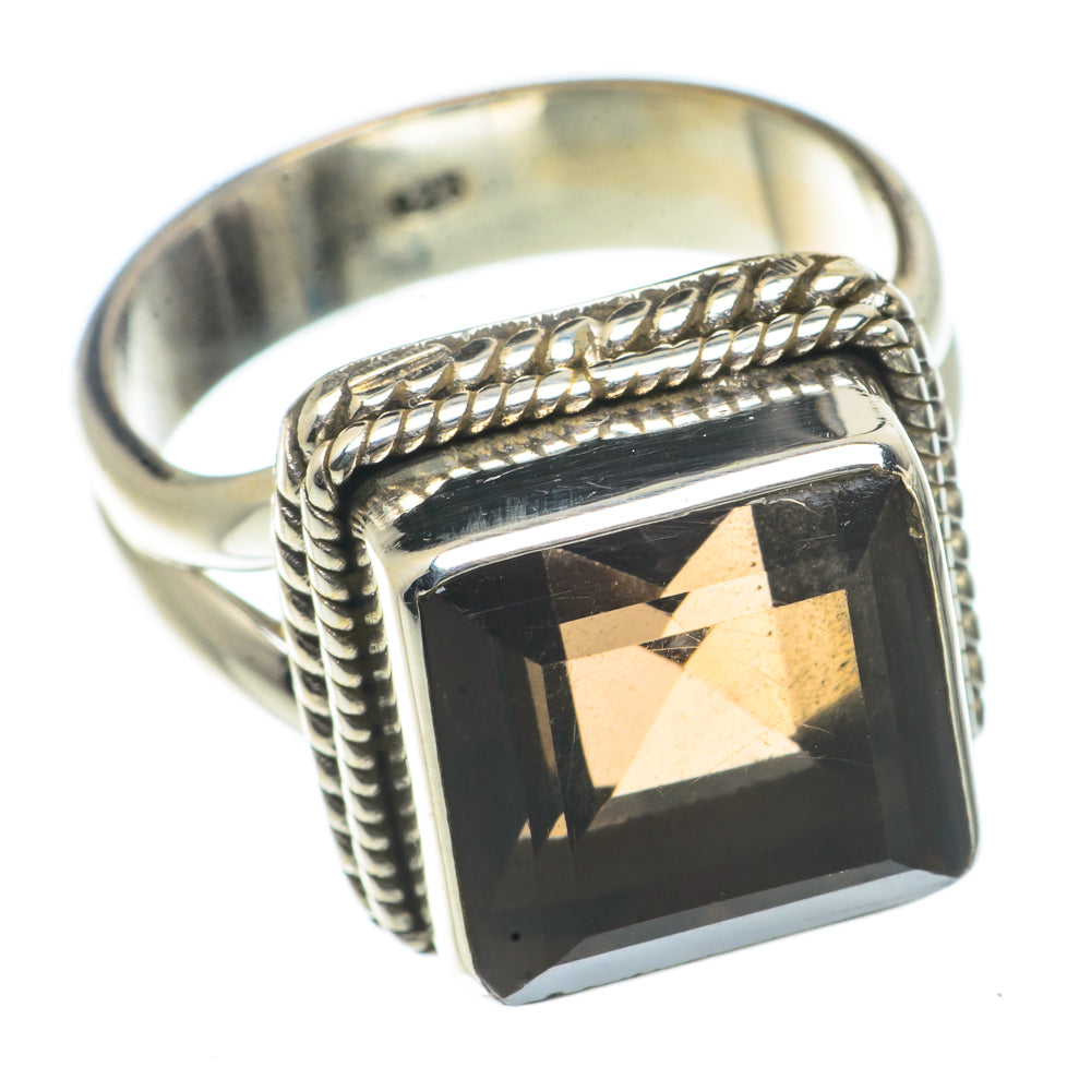 Smoky Quartz Rings handcrafted by Anasilvercos - RING66636