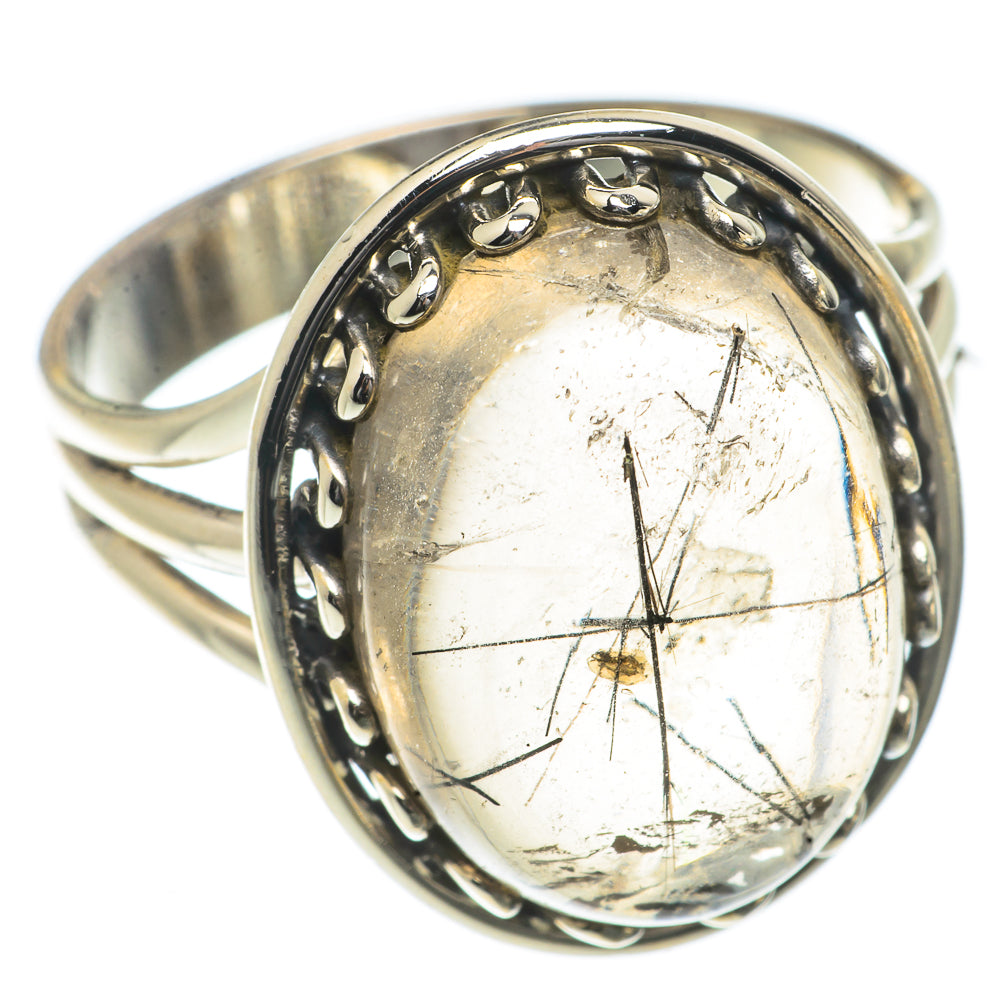 Tourmalinated Quartz Rings handcrafted by Anasilvercos - RING66646