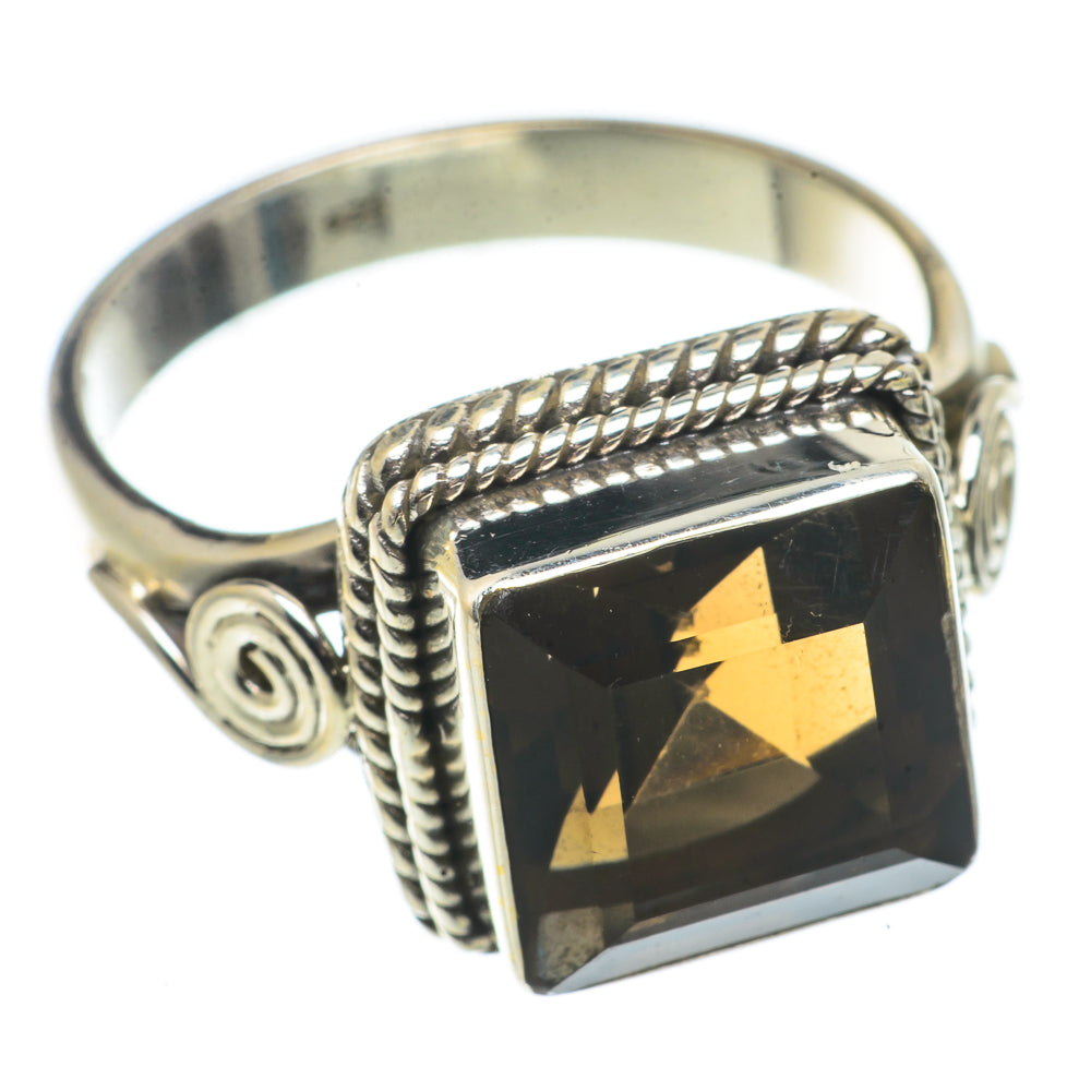 Smoky Quartz Rings handcrafted by Anasilvercos - RING66672