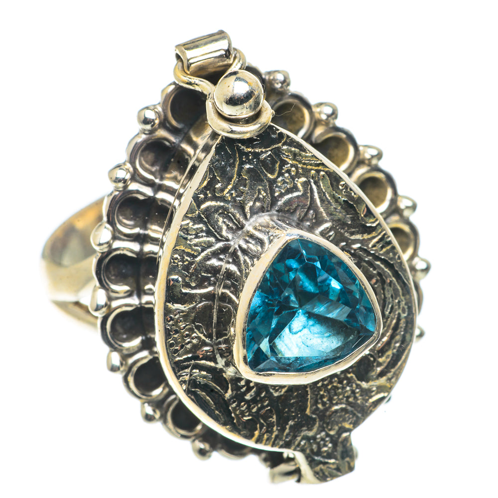 Blue Topaz Rings handcrafted by Anasilvercos - RING66702