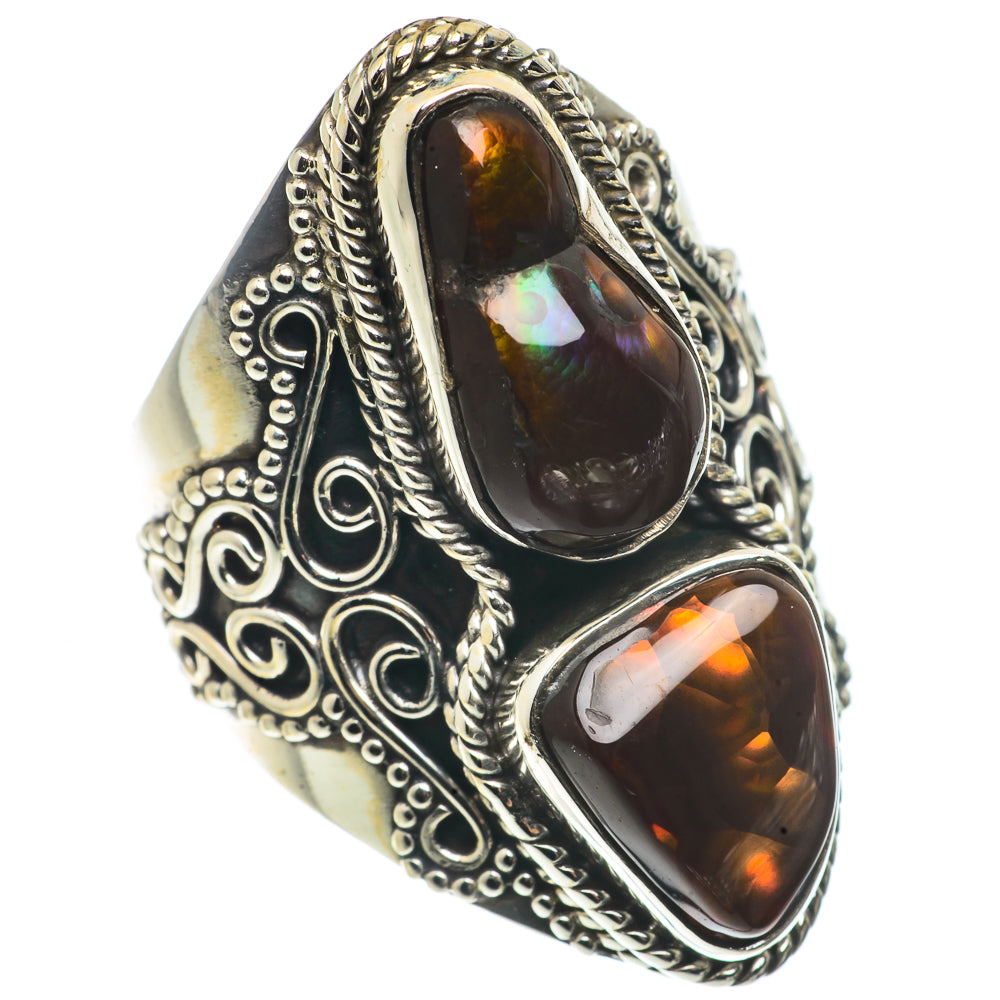 Mexican Fire Agate Rings handcrafted by Anasilvercos - RING66706