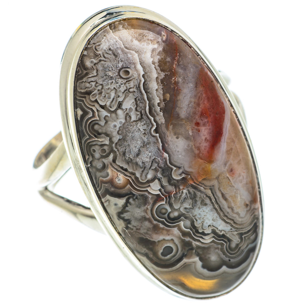 Laguna Lace Agate Rings handcrafted by Anasilvercos - RING66707