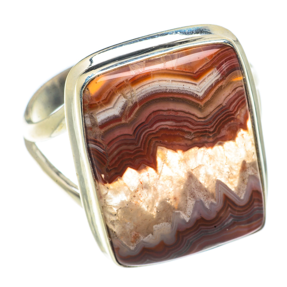 Crazy Lace Agate Rings handcrafted by Anasilvercos - RING66711