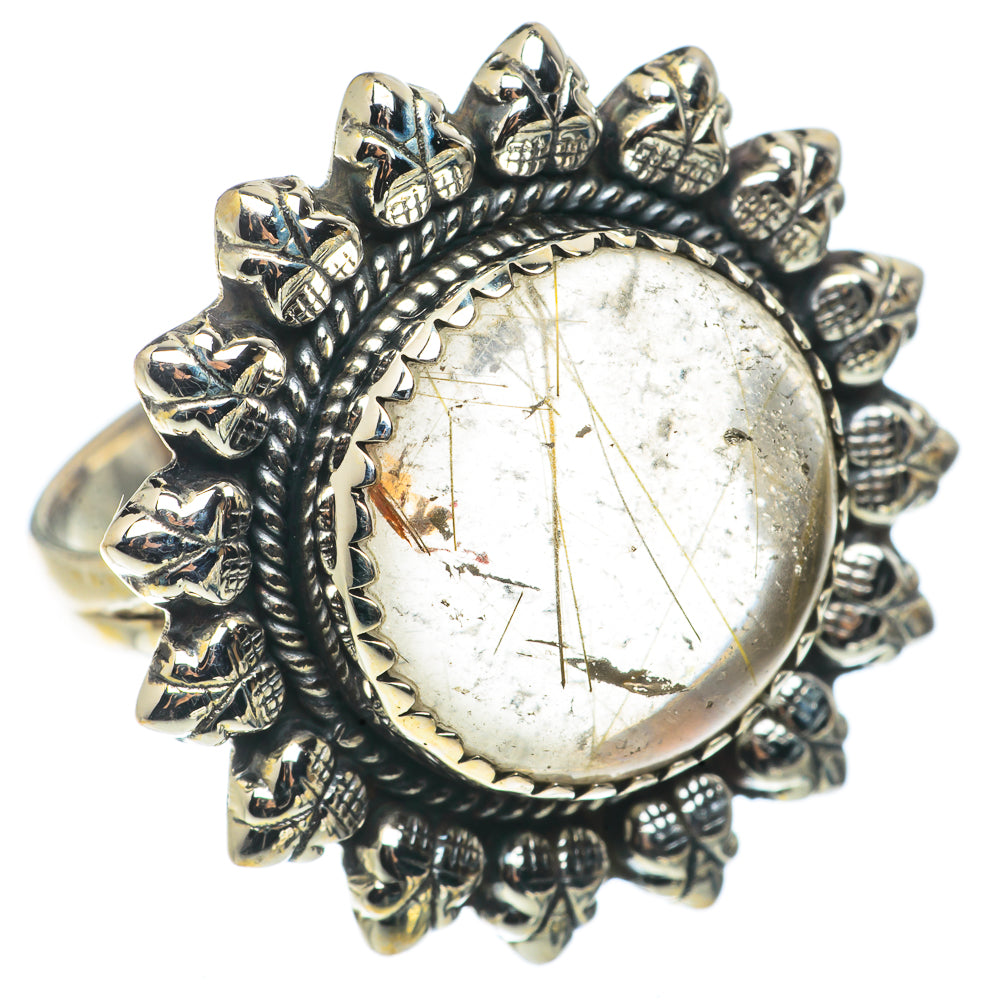 Rutilated Quartz Rings handcrafted by Anasilvercos - RING66724