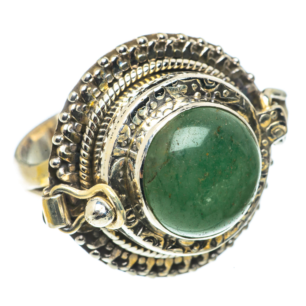 Green Aventurine Rings handcrafted by Anasilvercos - RING66734