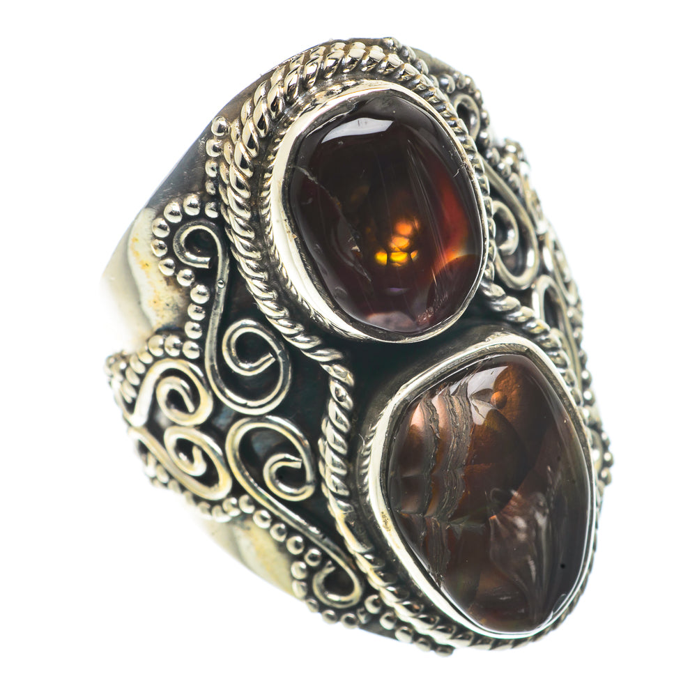 Mexican Fire Agate Rings handcrafted by Anasilvercos - RING66736