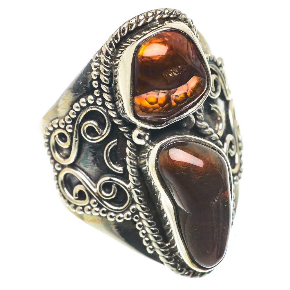 Mexican Fire Agate Rings handcrafted by Anasilvercos - RING66737