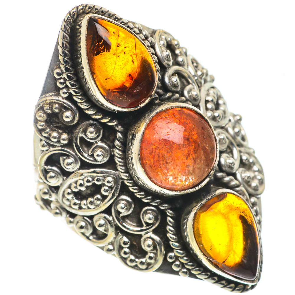 Sunstone Rings handcrafted by Anasilvercos - RING66738