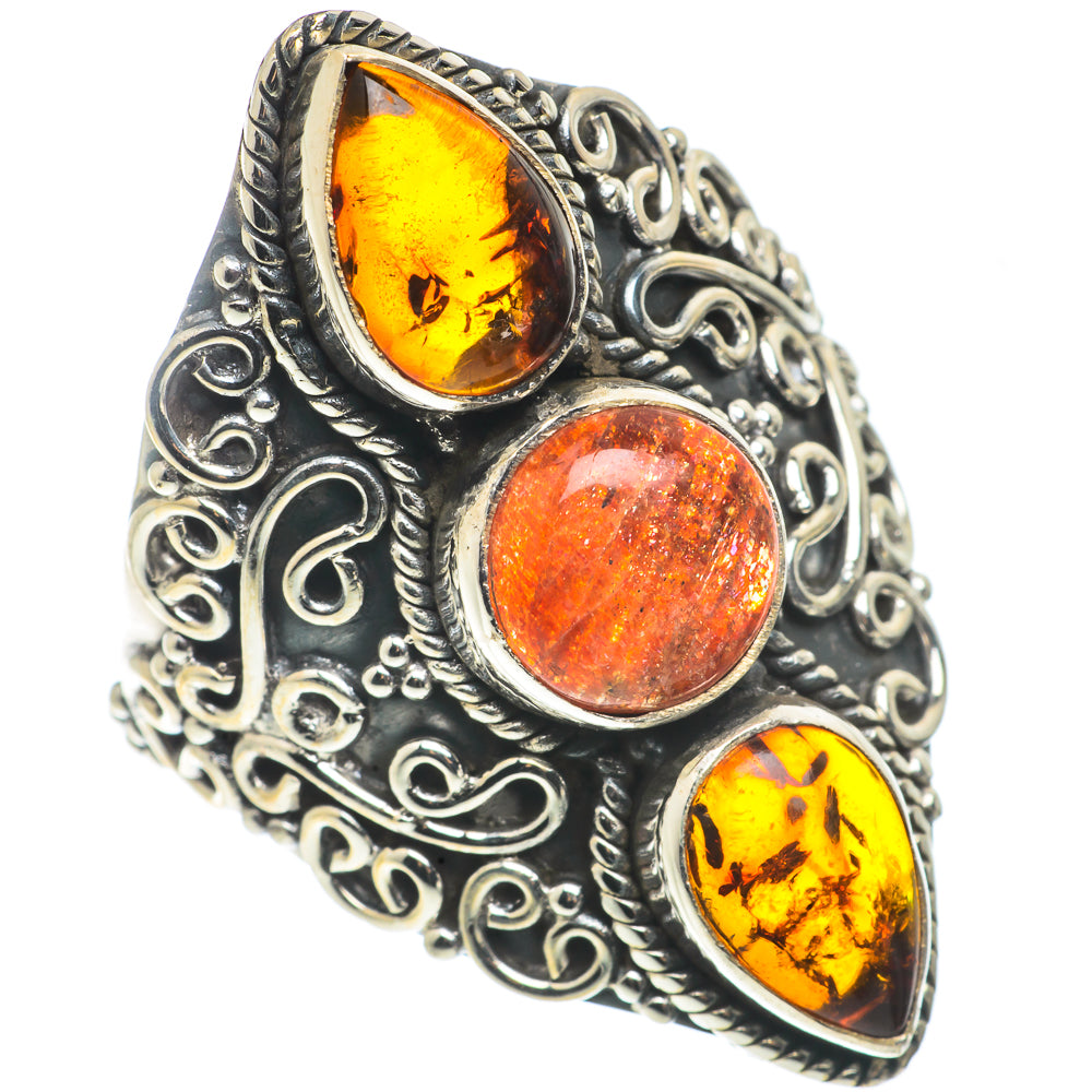 Sunstone Rings handcrafted by Anasilvercos - RING66739