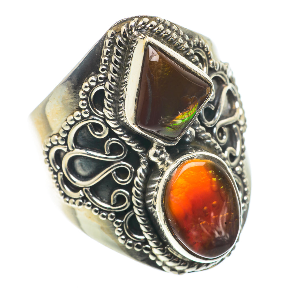 Mexican Fire Agate Rings handcrafted by Anasilvercos - RING66760