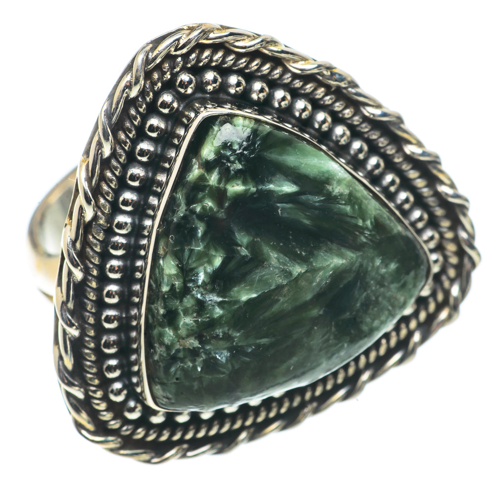 Seraphinite Rings handcrafted by Anasilvercos - RING66777