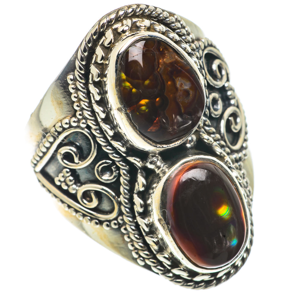 Mexican Fire Agate Rings handcrafted by Anasilvercos - RING66778