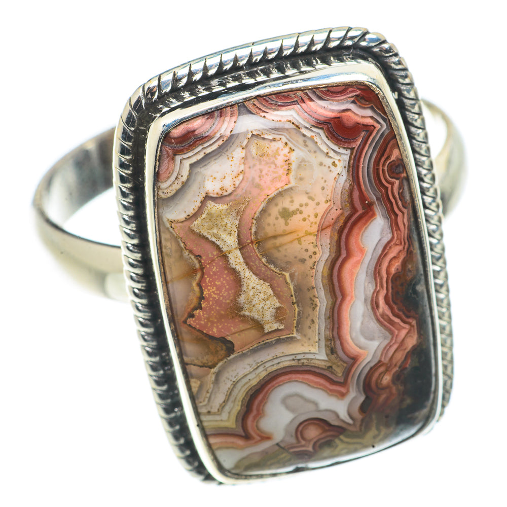 Crazy Lace Agate Rings handcrafted by Anasilvercos - RING66779