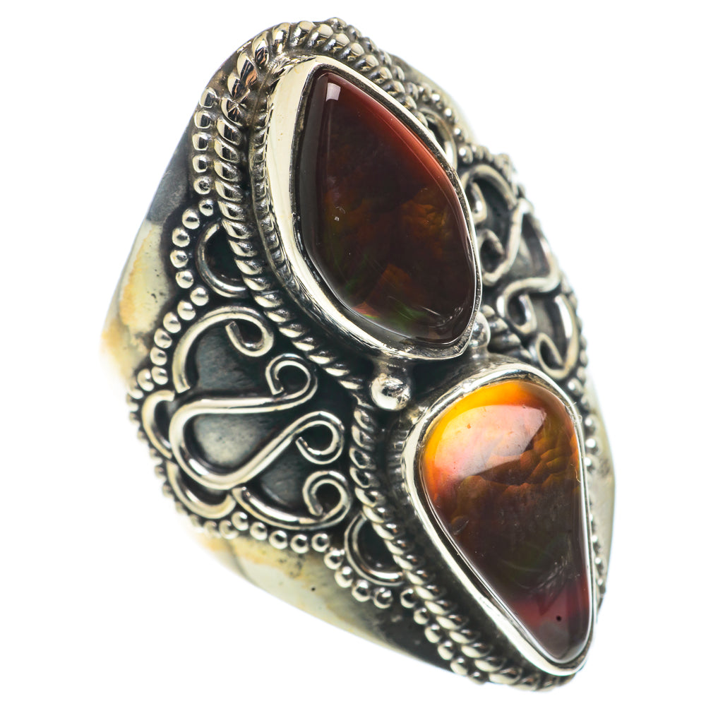 Mexican Fire Agate Rings handcrafted by Anasilvercos - RING66782