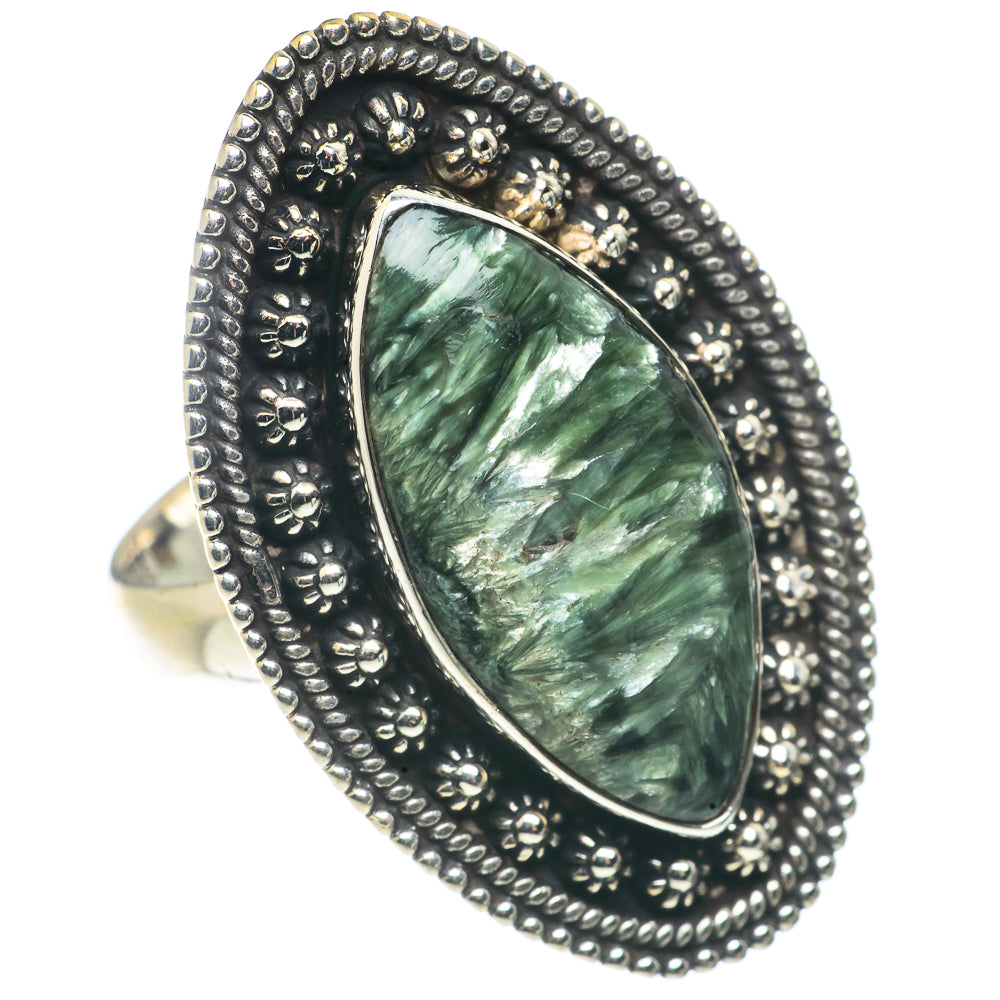 Seraphinite Rings handcrafted by Anasilvercos - RING66797