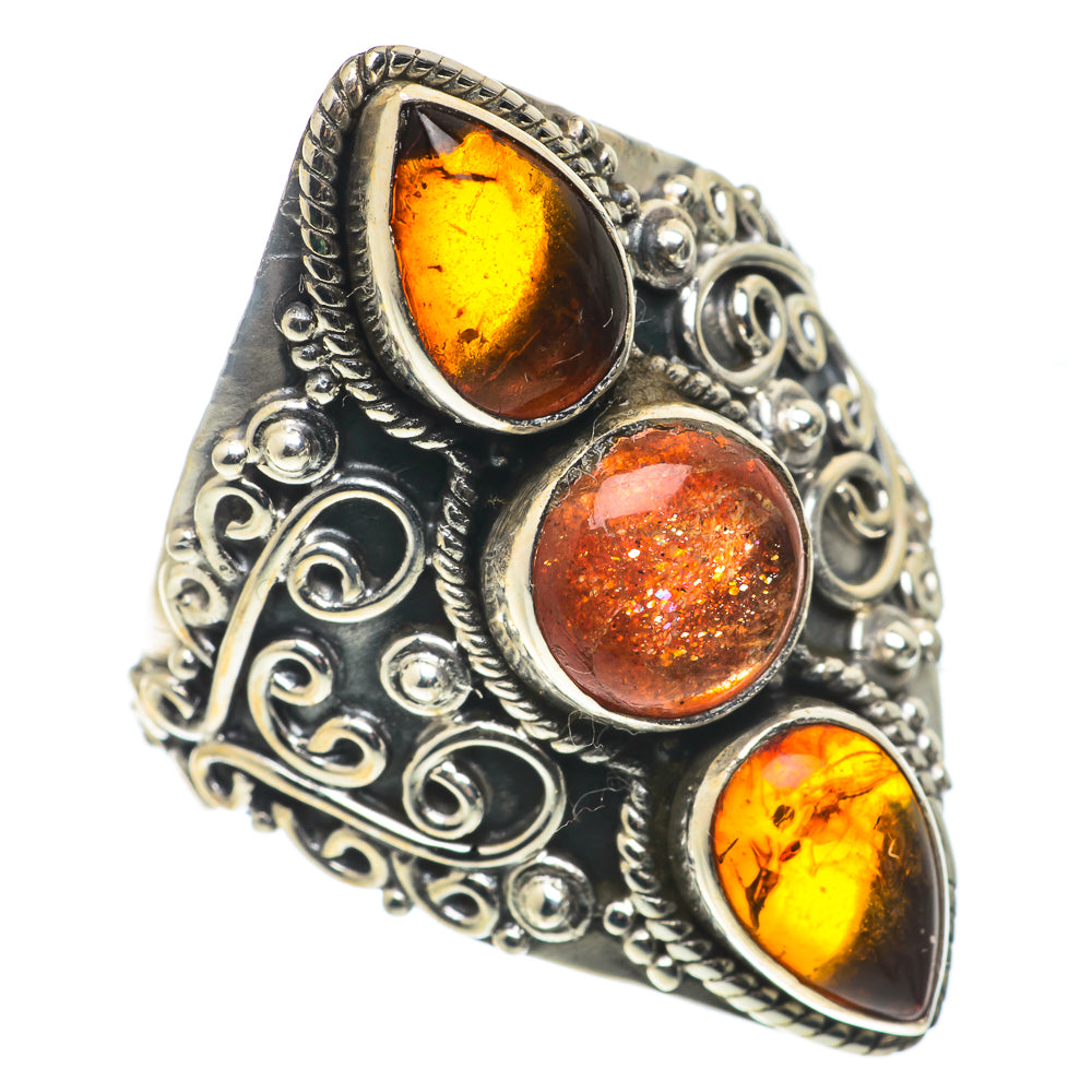 Sunstone Rings handcrafted by Anasilvercos - RING66802
