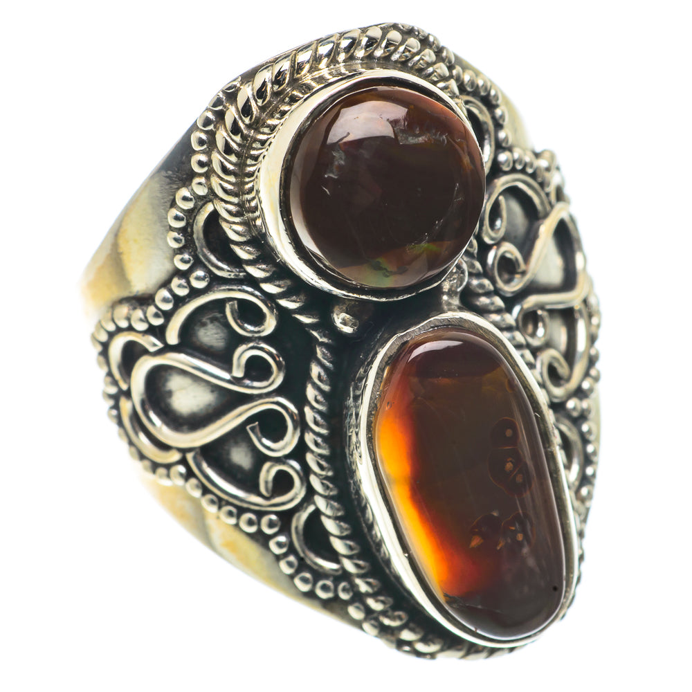Mexican Fire Agate Rings handcrafted by Anasilvercos - RING66812