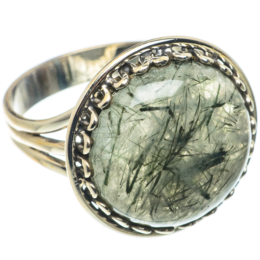 Tourmalinated Quartz Rings handcrafted by Anasilvercos - RING66815