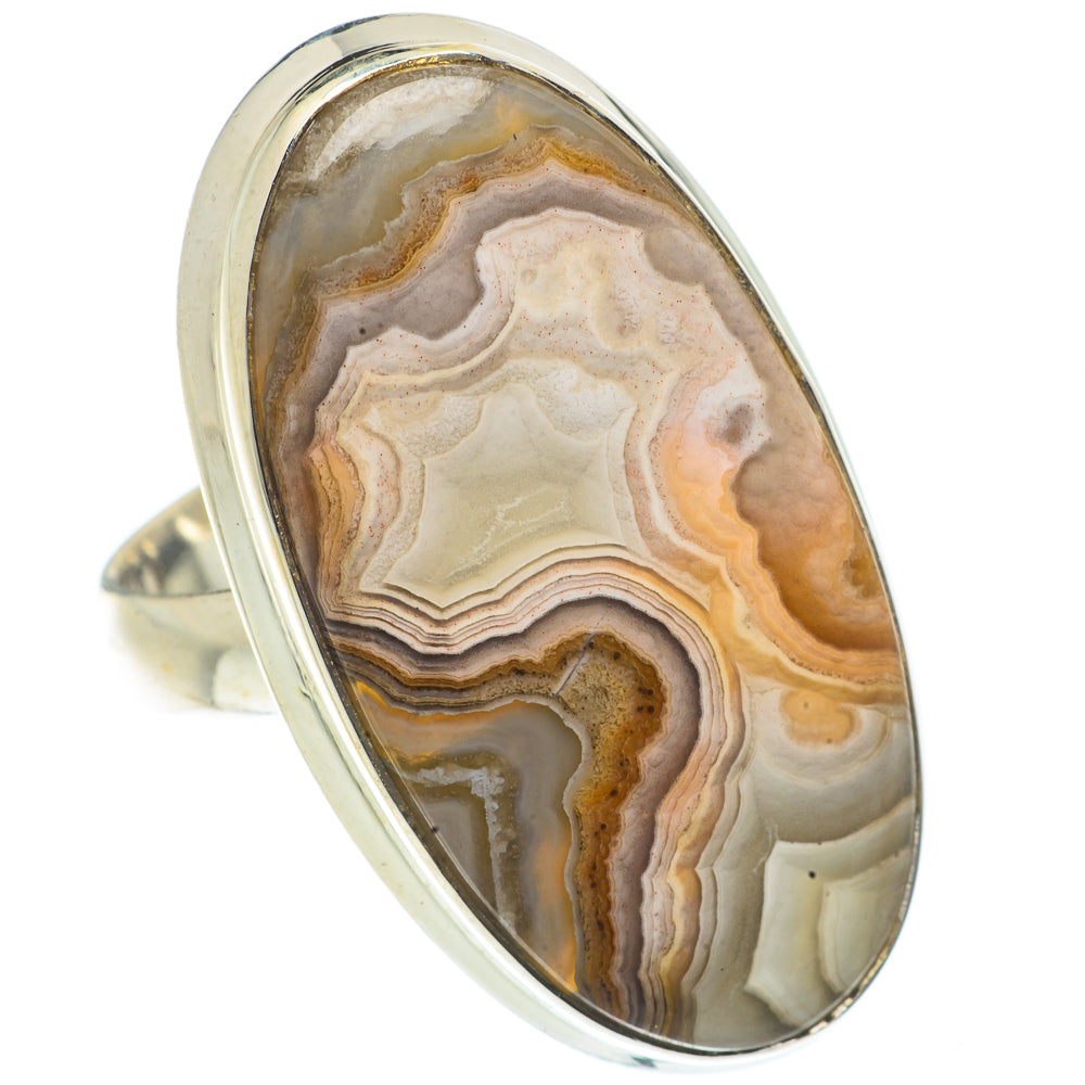 Laguna Lace Agate Rings handcrafted by Anasilvercos - RING66820