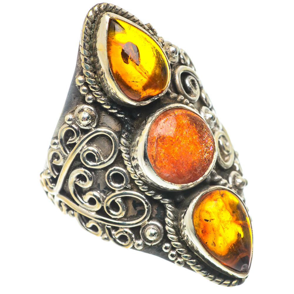 Sunstone Rings handcrafted by Anasilvercos - RING66823