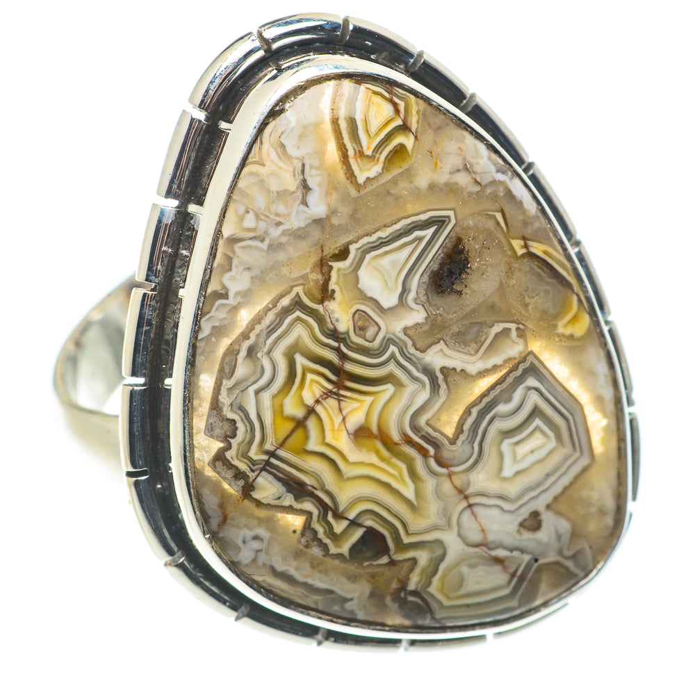 Laguna Lace Agate Rings handcrafted by Anasilvercos - RING66831