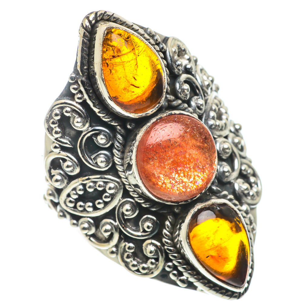 Sunstone Rings handcrafted by Anasilvercos - RING66833