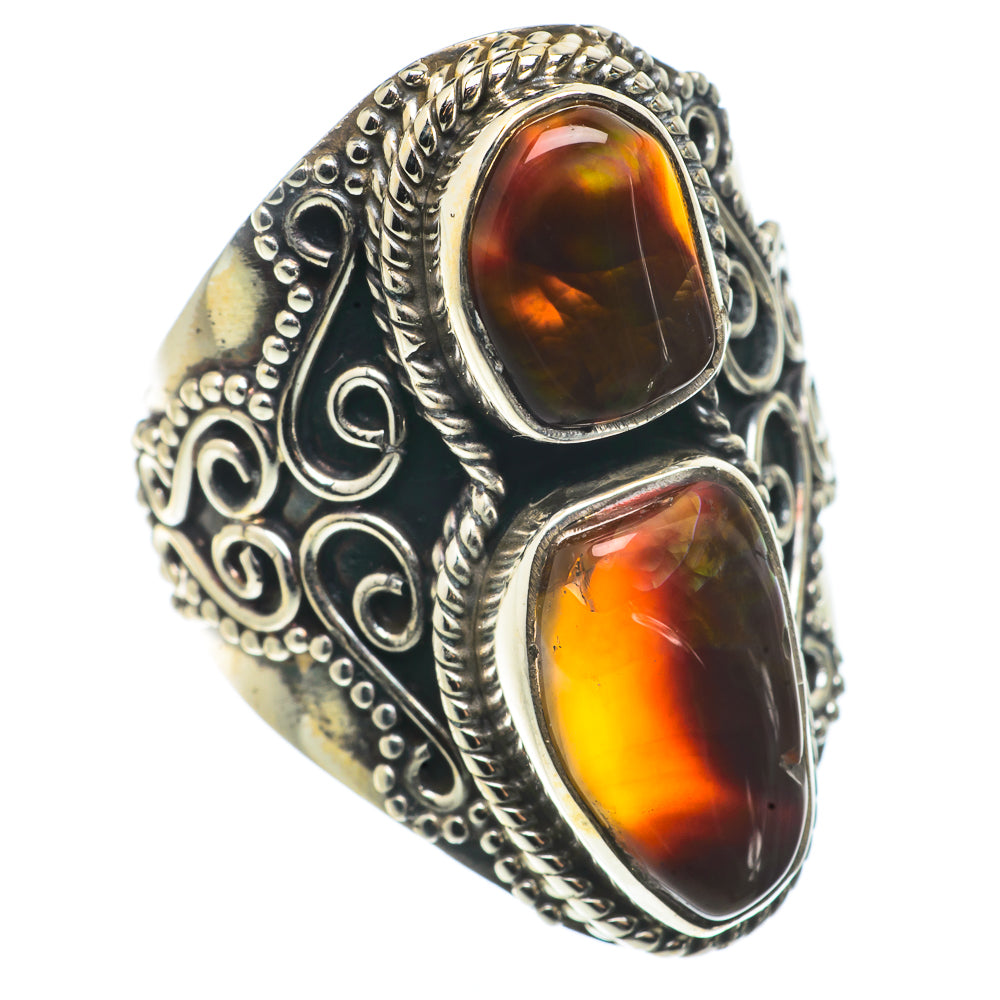 Mexican Fire Agate Rings handcrafted by Anasilvercos - RING66837