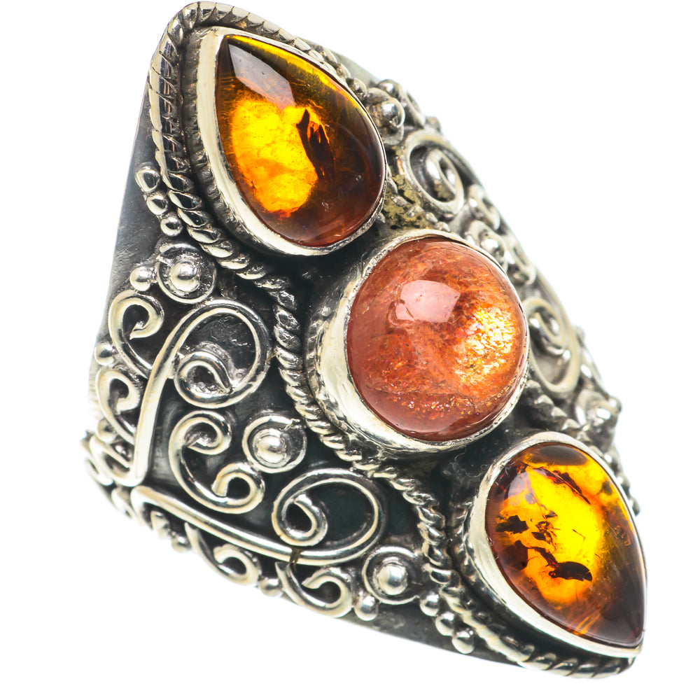 Sunstone Rings handcrafted by Anasilvercos - RING66842