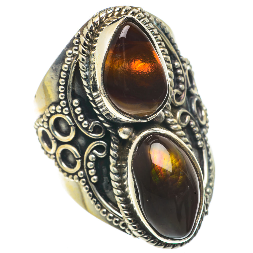 Mexican Fire Agate Rings handcrafted by Anasilvercos - RING66844