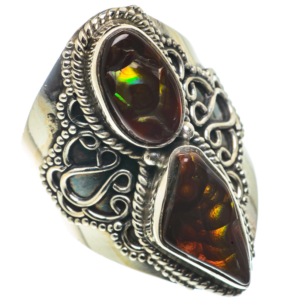 Mexican Fire Agate Rings handcrafted by Anasilvercos - RING66846