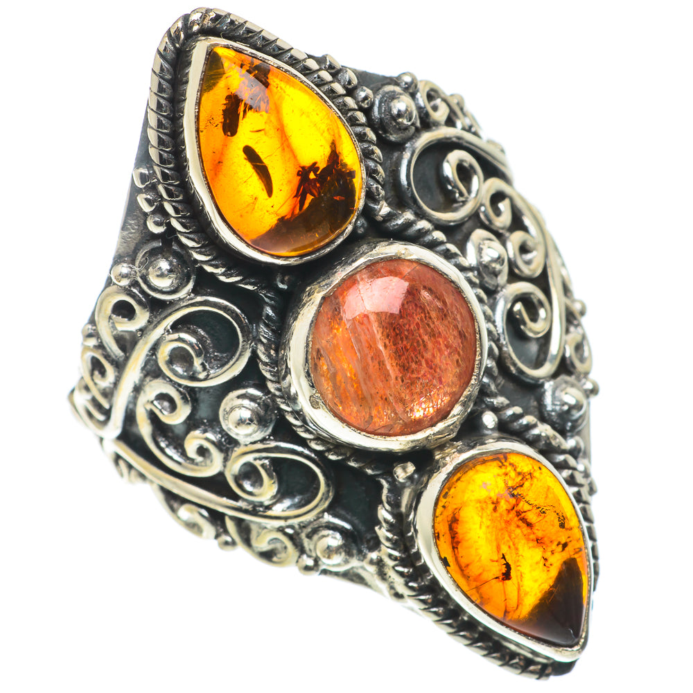 Sunstone Rings handcrafted by Anasilvercos - RING66850