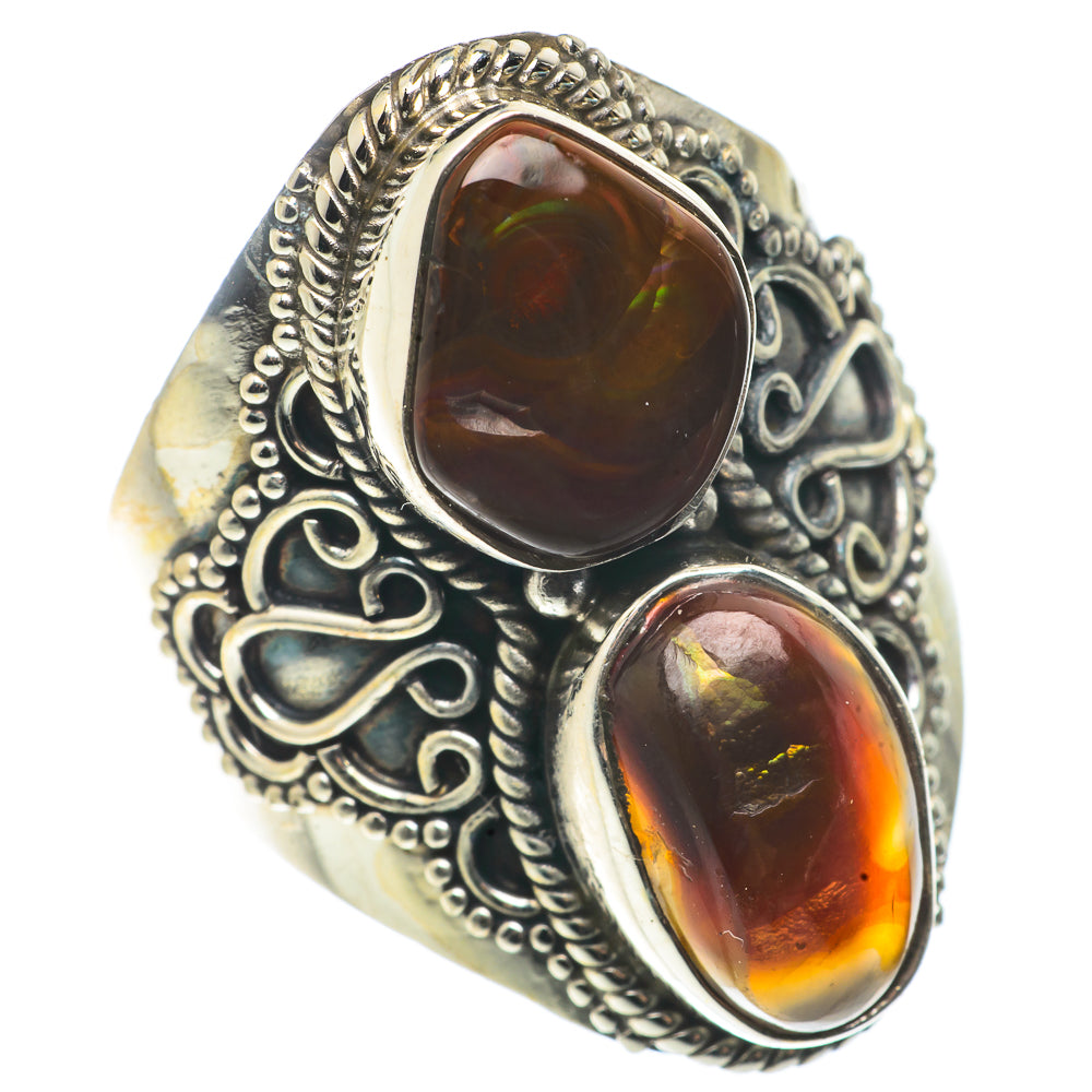 Mexican Fire Agate Rings handcrafted by Anasilvercos - RING66854