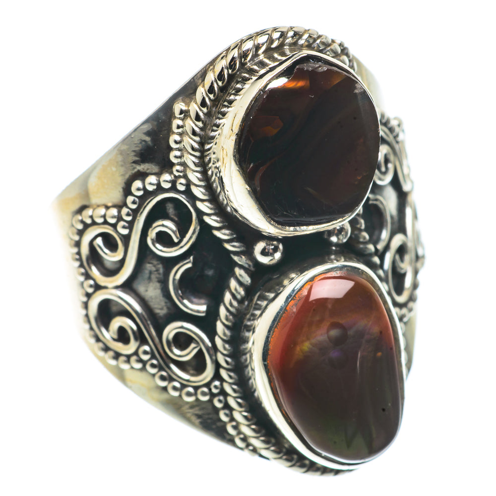 Mexican Fire Agate Rings handcrafted by Anasilvercos - RING66860