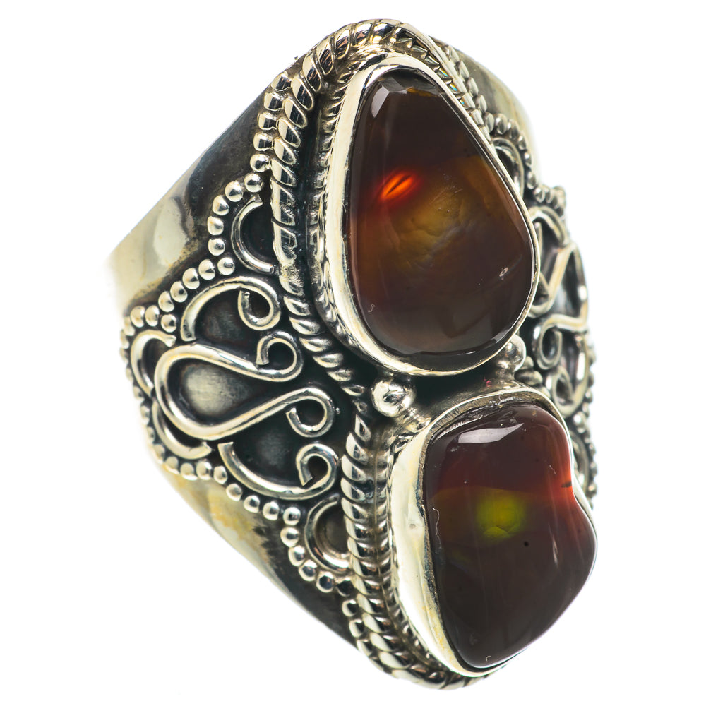 Mexican Fire Agate Rings handcrafted by Anasilvercos - RING66862