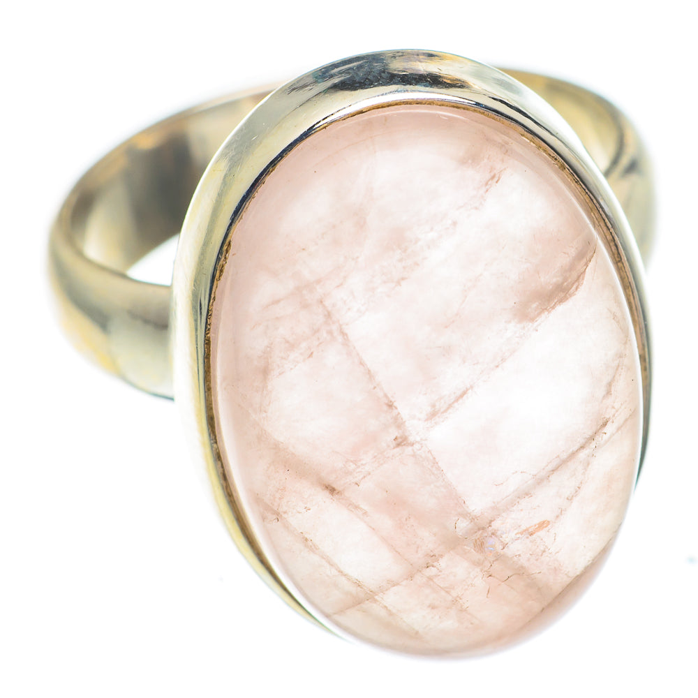 Rose Quartz Rings handcrafted by Anasilvercos - RING66872