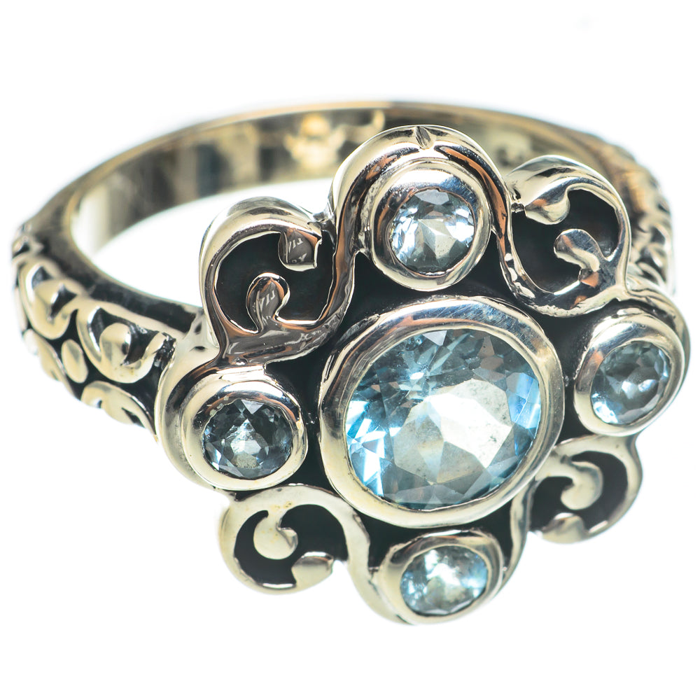 Blue Topaz Rings handcrafted by Anasilvercos - RING66890