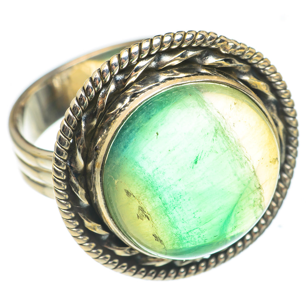 Green Fluorite Rings handcrafted by Anasilvercos - RING66893