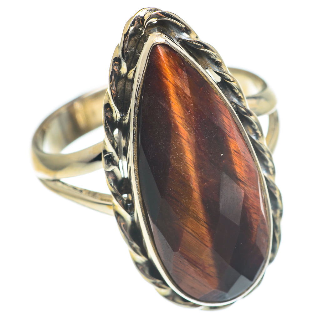 Red Tiger Eye Rings handcrafted by Anasilvercos - RING66896