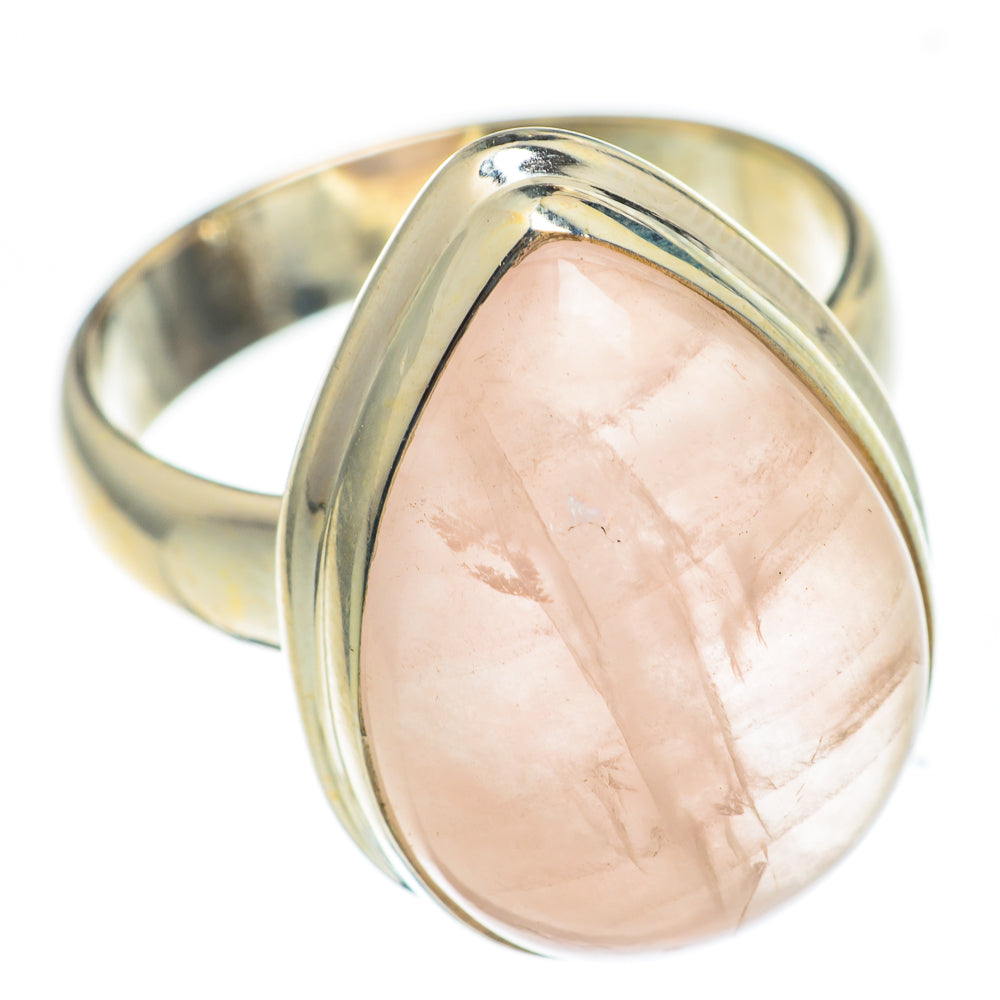 Rose Quartz Rings handcrafted by Anasilvercos - RING66899